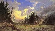 Albert Bierstadt The_Morteratsch_Glacier_Upper_Engadine_Valley_Pontresina painting
